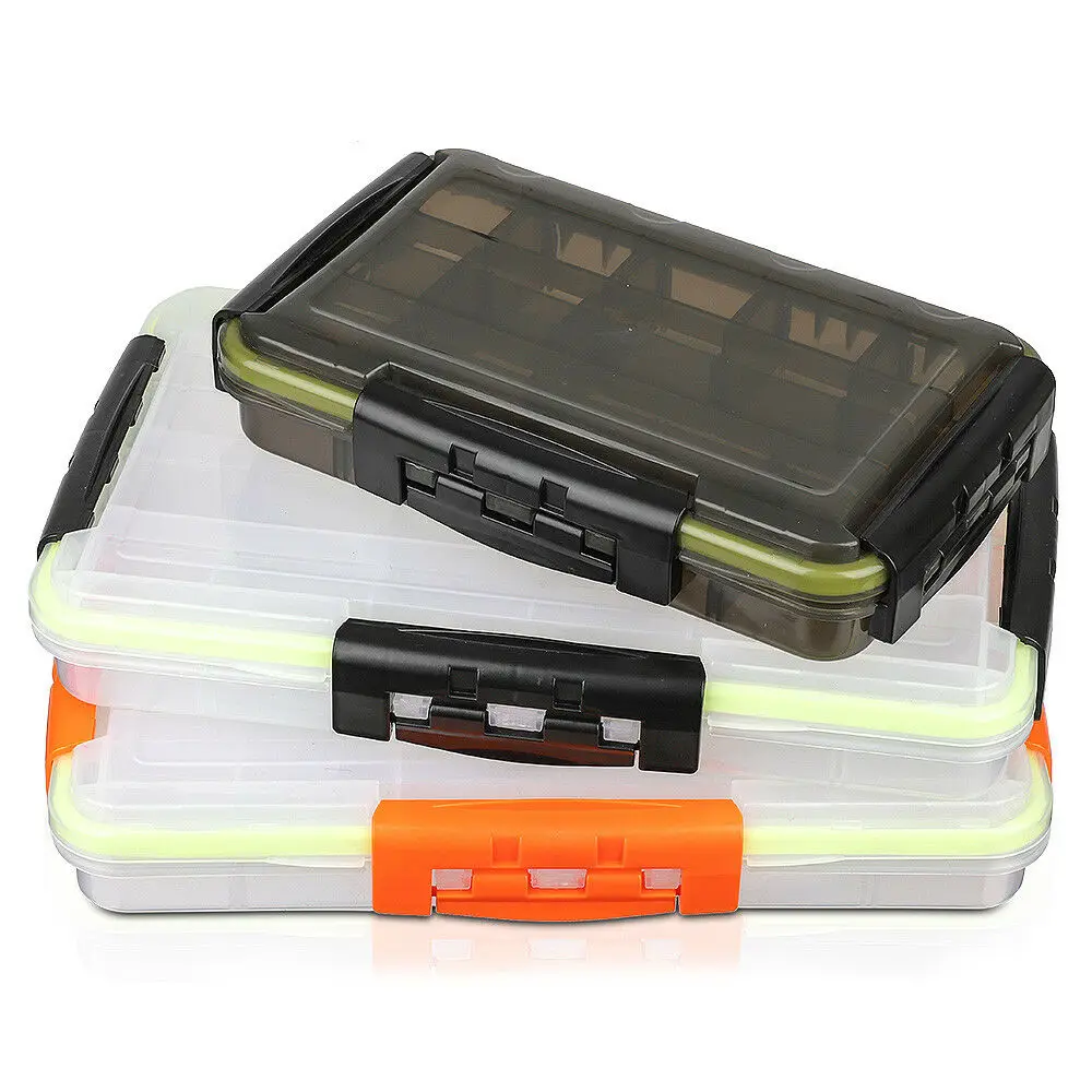 

Portable Storage Fishing Lure Spoon Hook Bait Tackle Box Waterproof Fishing Bag, White