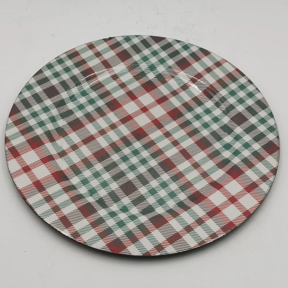 

eco friendly disposable biodegradable cornstarch plastic round plate/cake plate
