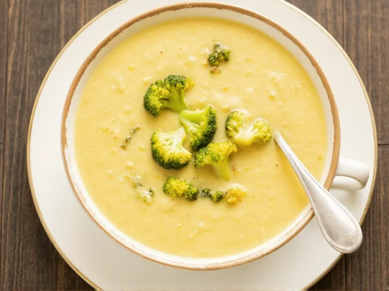 Perfect Cream of Broccoli Cheddar Cheese Soup Recipe