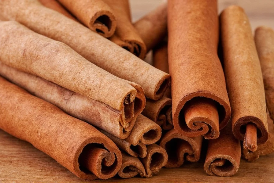 Traditional method of harvesting cinnamon bark from Cinnamomum tree showing the peeling process