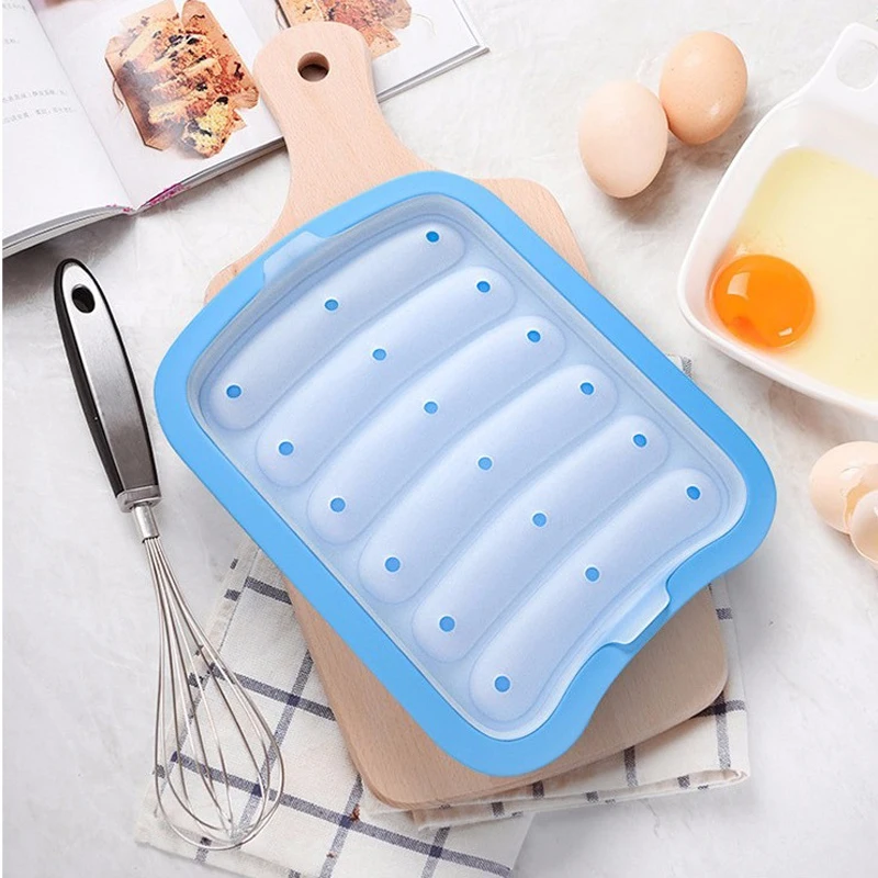 

DIY Children's Hot Dog Baking Mold, Non Stick Silicone Sausage Making Mold, Custom color