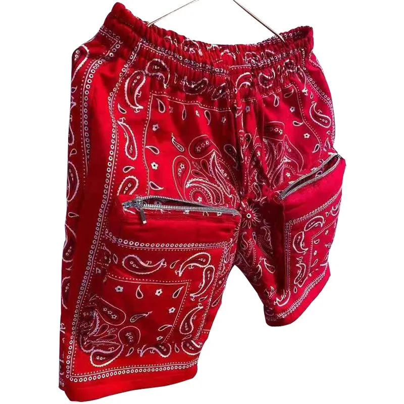 

JY032 2021 fashion casual plus size mens summer clothing 2021 bandana shorts cargo pants men's summer short