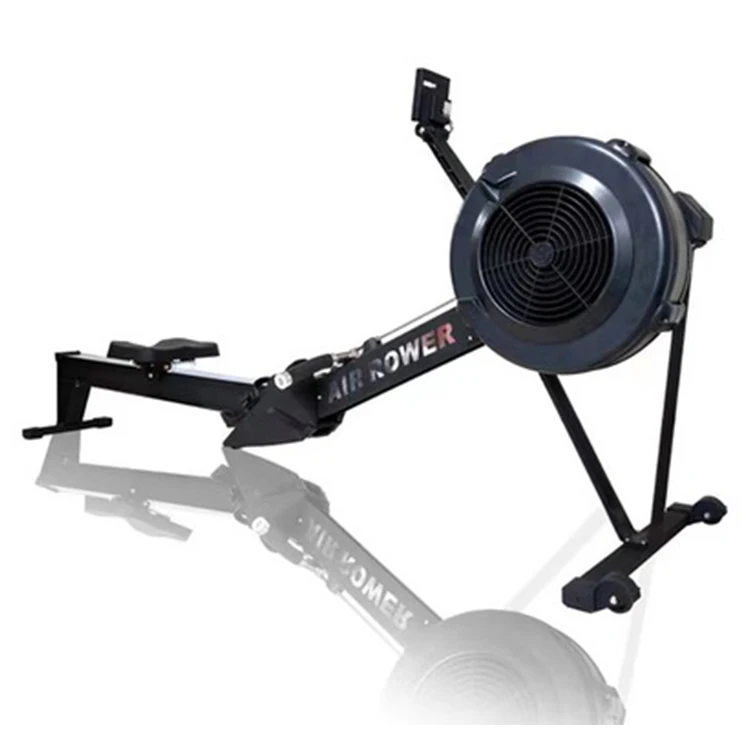 

The best price rowing machine gym commercial sports fitness equipment household folding adjustment air rower, White black