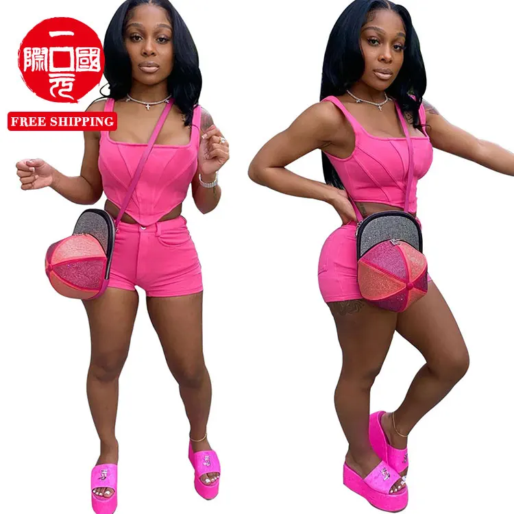 

Women's suit European and American sexy irregular vest suit two-piece suit