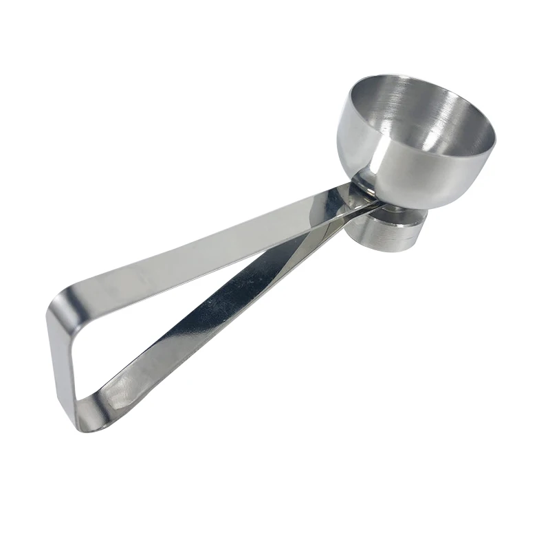 

Amazon hot egg tools stainless steel egg cracker eggshell cutter topper, Sliver