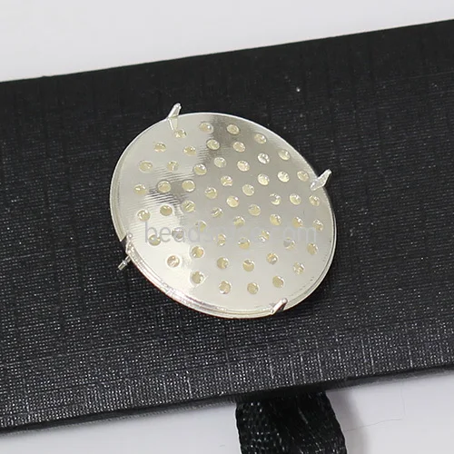 

Earings stud high quality round stud earrings jewelry making  ID 40231, Silver color