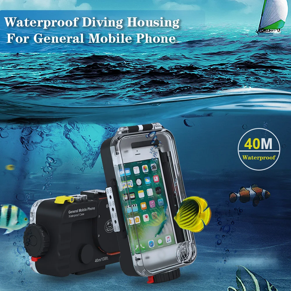 Seafrog Diving Phone Case With 40m Waterproof Diving Cover Bag For ...