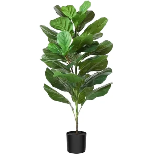 Nifloral Best Seller 90cm Artificial Fiddle Leaf Fig Tree Nearly Natural Decorative Plastic Grass
