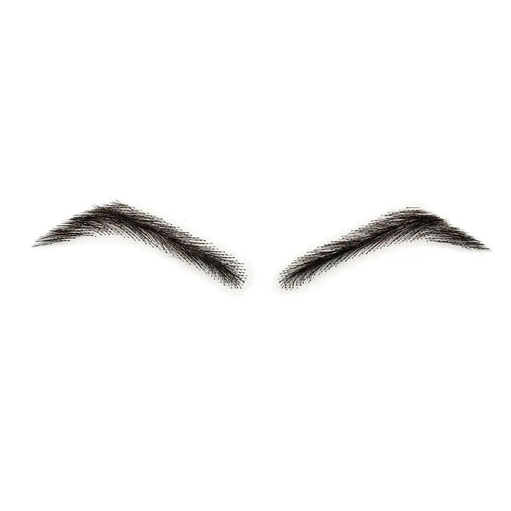 

Neitsi Dark Brown Men's False Eyebrows 100% Handtied Human Hair Men's EyeEyebrows Hair Wig Extensions