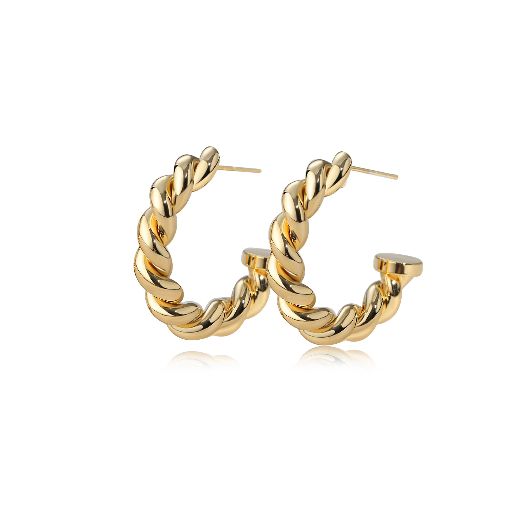 

E005 jewelry accessories18k gold platedcopperpass REACHnickel freefashion designstud earrings10pcs/lot