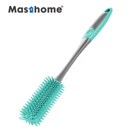 

Masthome Durable safe mini TRP Long handled silicone baby cup bottle cleaning brush