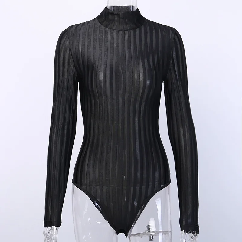 

2020 New Arrivals o-neck grenadine sexy ladies women bodysuit