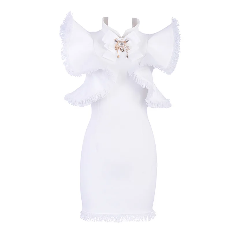 

2020 new arrivals fashion women elegant stand collar fashion cocktail dresses