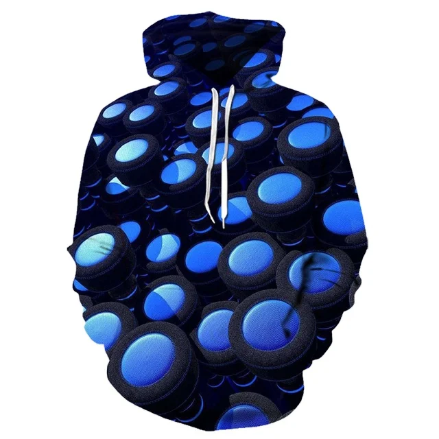 

Wholesale Custom New Men Hoodies Sweatshirts Autumn Winter 3D Printed Long Sleeve Hooded, Customized color