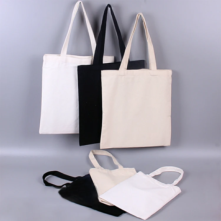 

Reusable Recycled Organic Cotton Canvas Tote Shopping Bags with Custom Printed Logo, Any color cotton material available
