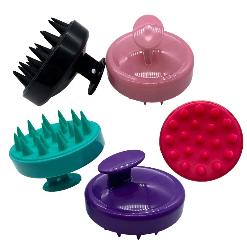 

New Arrivals Silicone Hair Scalp Massager Shampoo Brush Shower Silicone Bath Brush, Customized