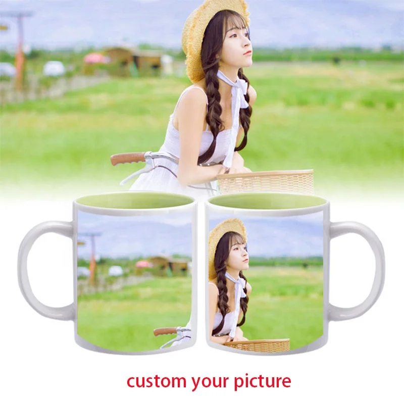 

New trend cups mugs sublimation heat press advertising coffee cups White sublimation coffee mug cup, As picture show