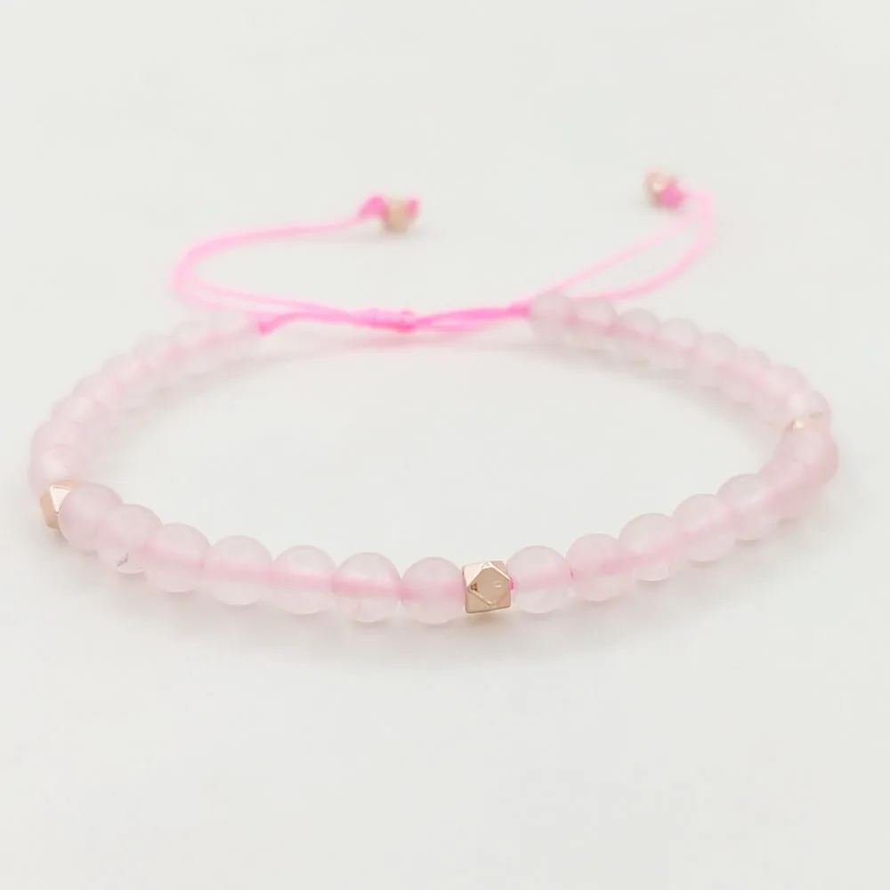 

4mm stone bracelet Bracelet natural stone natural stone bracelets for women, Rose