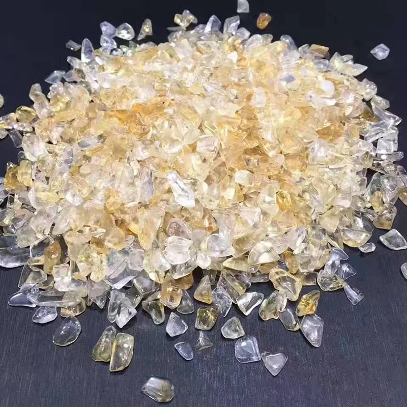 
Factory Wholesale Polished Quartz Gravel Rock Crystal Healing Stones Gravel Tumbled Stones For Decor 
