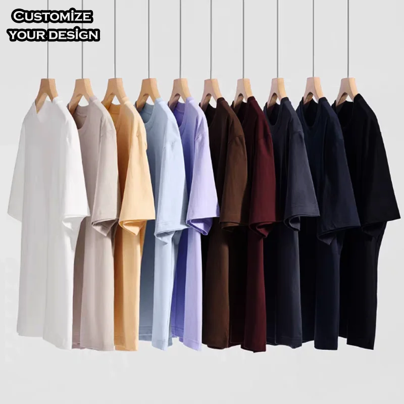 High Quality Heavy Weight Cotton Custom T Shirt MenT Shirt Plain DTG Printing Oversized T Shirt for Men 100% Cotton
