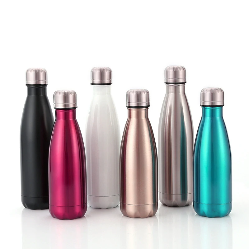 

17OZ Stainless Steel Insulated Vacuum Flasks Thermoses Cola Shape Sport Water Bottle, Customized color