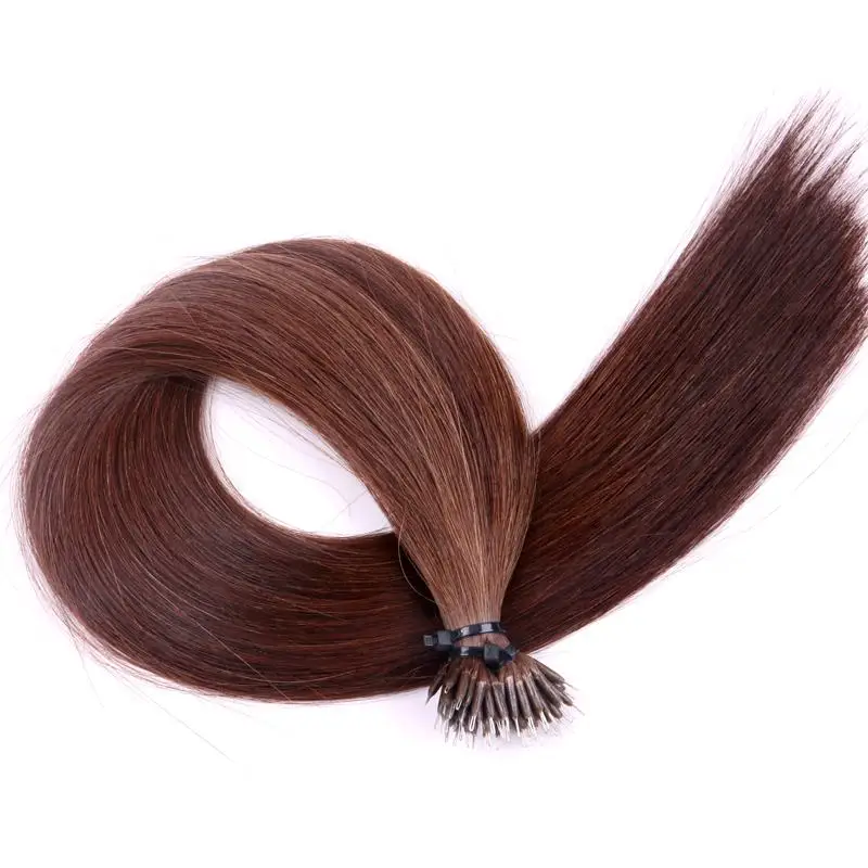 

Wholesale Virgin Cuticle Aligned Remy Brazilian Human Hair 22Inch 1G Non Double Drawn Nano Bead Ring Hair Extensions