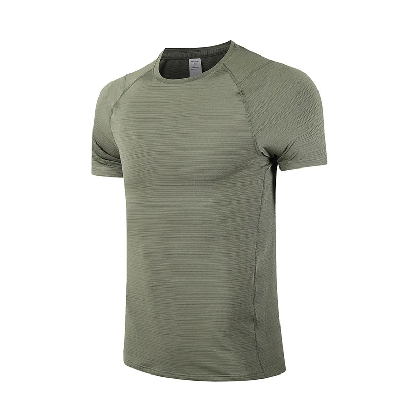Mens Gym T Shirt 90% Polyester 10% Elastane Men's Quick Dry Moisture Wicking Active Athletic Performance Crew Gym Tshirt