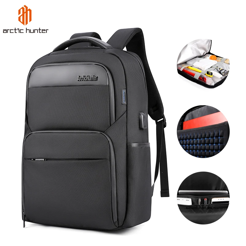 

2020 Mochilas Shockproof Men USB Charging Anti Theft Backpacks Waterproof 15.6 inch Male Laptop Bagpack Multifunction Travel Bag, Black, blue,dark grey