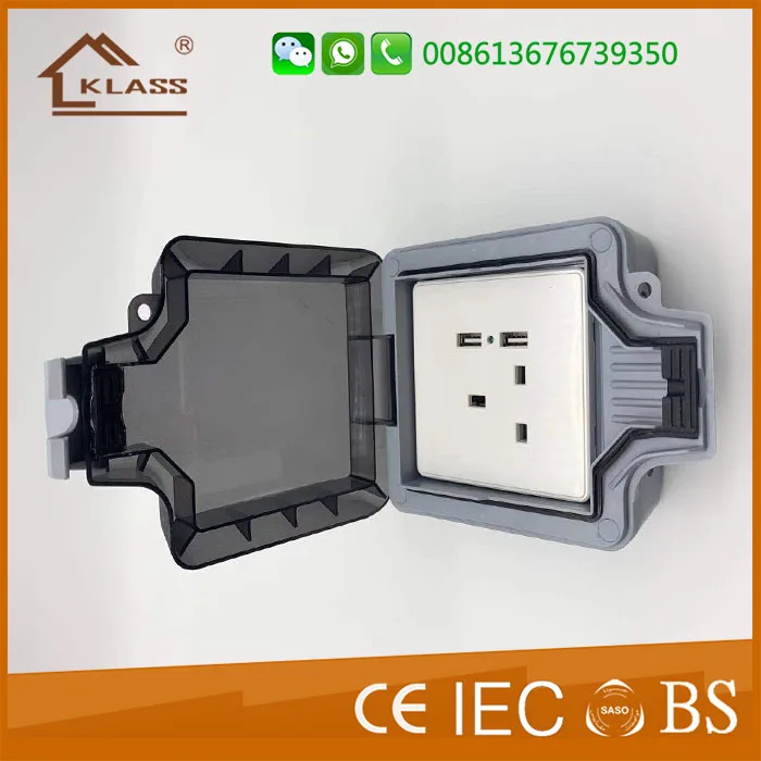 Ip66 Industrial Waterproof Box Switched Socket 1gang 2gang 13amp Weatherproof Switch Waterproof