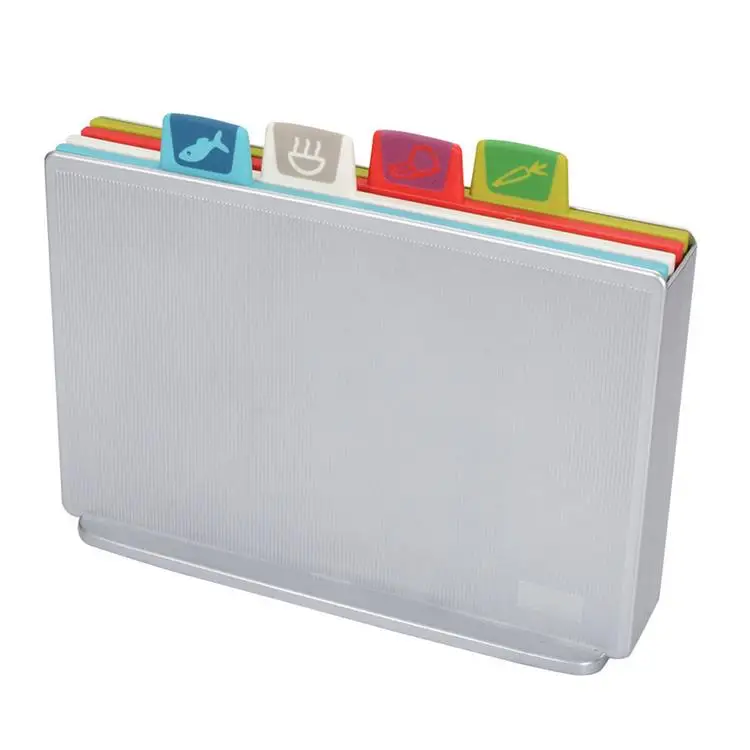 

Kitchen Tool Creative 4 Color Classification Plastic Cutting Board Set PP Plastic Cutting Board Household Plastic Cutting Board