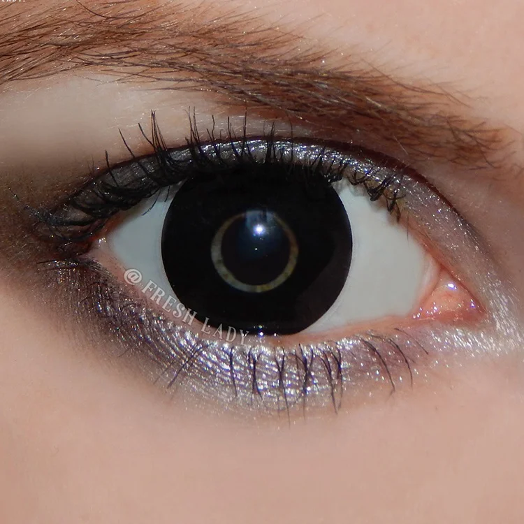 

Freshlady 14.5mm colored halloween crazy eye black circle contact lenses