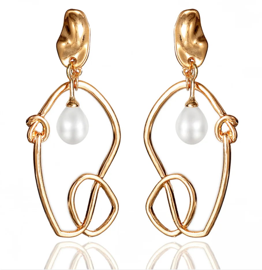 

Hot Trendy Cute Free Gemstone Drop Earrings Fashion Jewelry Earrings Square Earrings For Women 2021, Gold