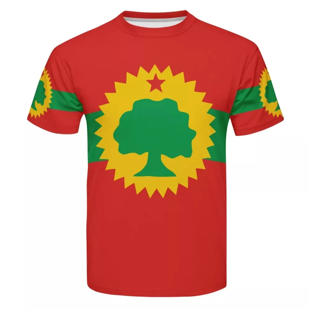 

Latest custom t-shirts for men Stylish 2021 Flag Of The Oromo Printing men's t-shirts male Summer Short Sleeve Tops Streetwear