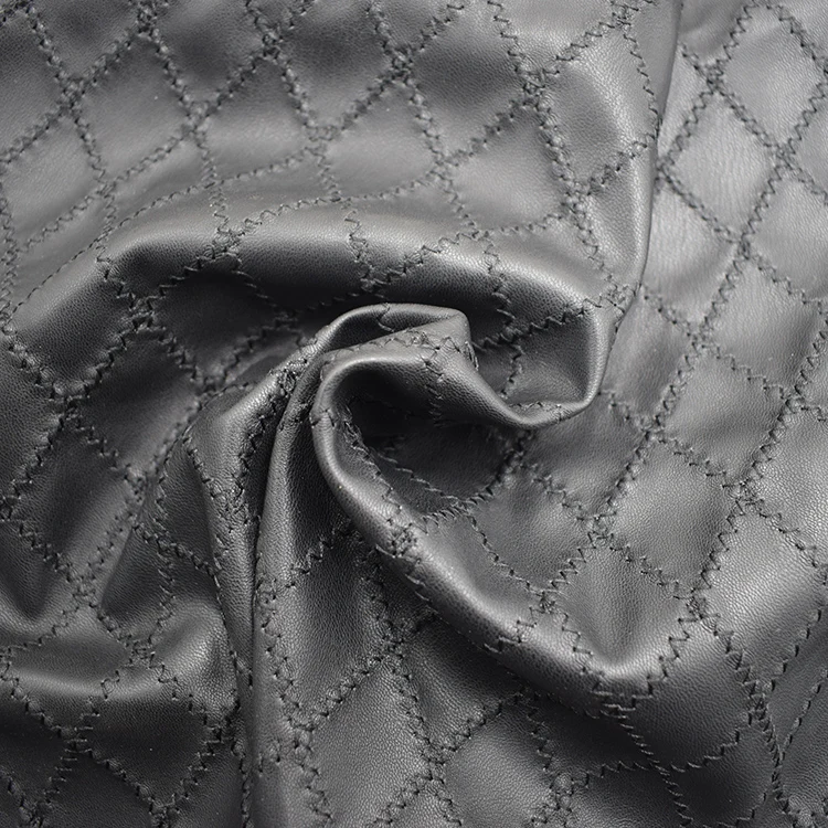 Quilting Fabrics Embroidery Jacquard Wholesale Fabric PU Leather for Shoe Bag