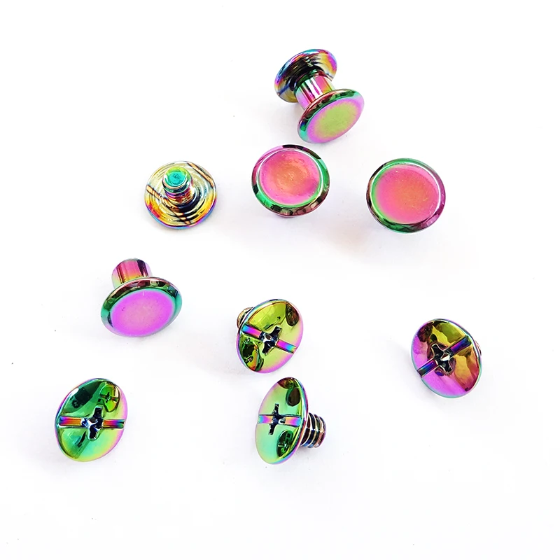 

Factory Price Rainbow Chicago Screw Rivets Flat Head Binding Screw