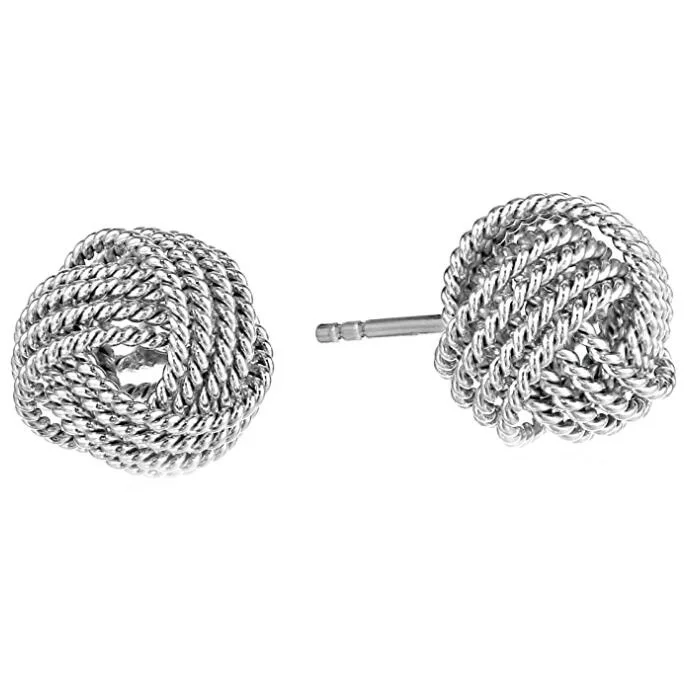 

Handmade Essence Gold Plated Earrings Twisted Stud Earrings for Women