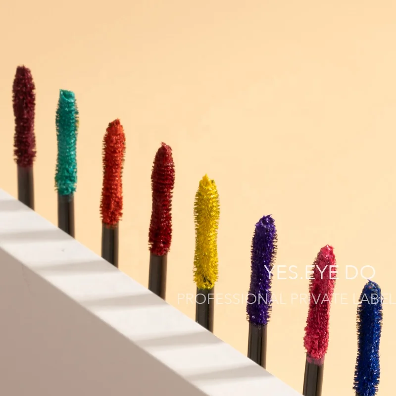 

The New 2021 Mermaid Color Mascara Beauty Makeup Magic Professional Private Label Tube Empty Bottles Custom Logo Curling Length, Multi-colored