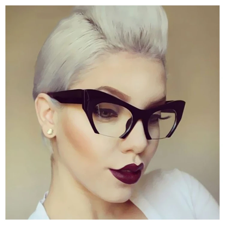 

Hot Sale Eyewear Fashion 2021 AC Lens Unique Half Rim Shield Sunglasses, 7 colors