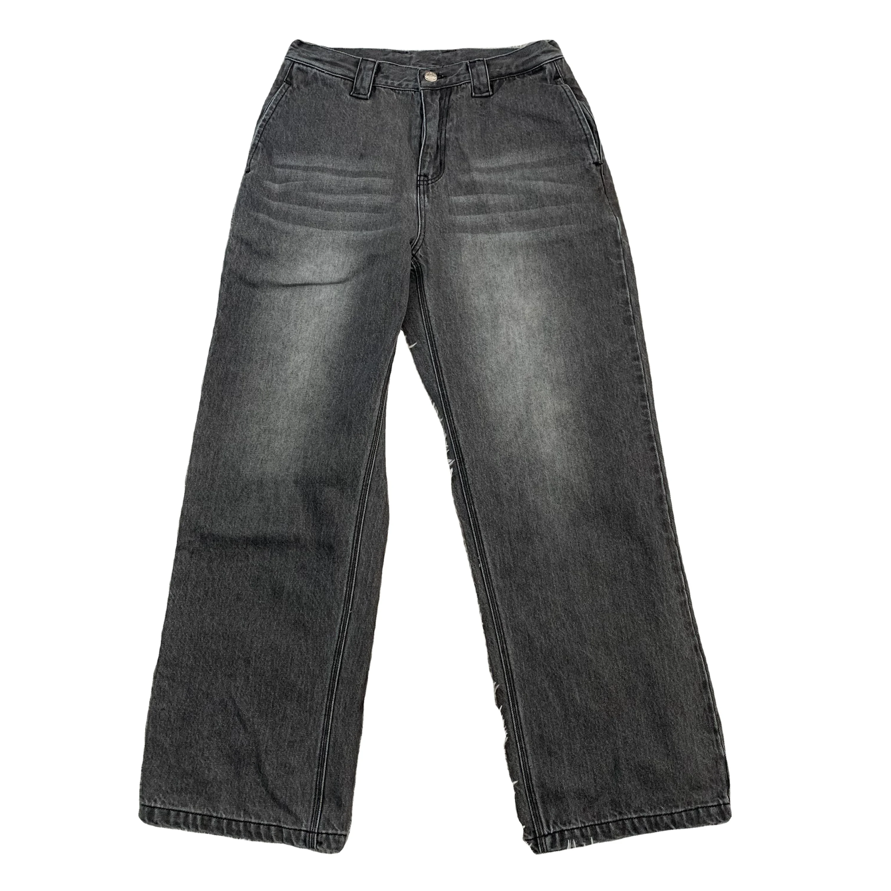 DENIMGUYS Custom Men's Vintage Wash Denim Streetwear Wide Leg Loose Men Jeans