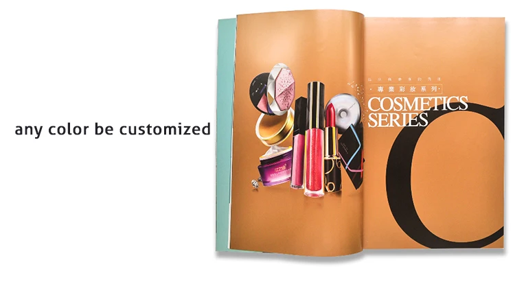 Fashion Design OEM Full Color Printing A4&A5 Cosmetic Advertising Catalogue Magazine Booklets Paper Paperboard Printing Service manufacture