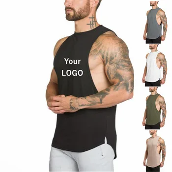 

Custom logo printed gym muscle tee mens sleeveless t shirt/wholesale compression men sleeveless t shirt, Black grey nude green