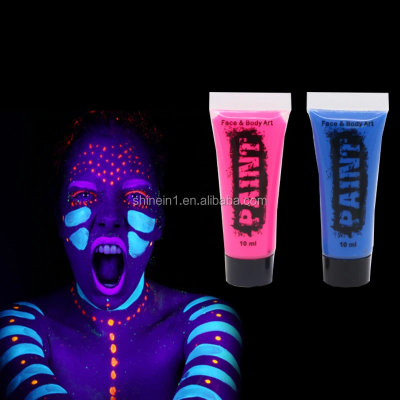 Hot Sale Fluorescent Neon Body Paint Luminous Glow Blacklight Body