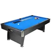 8 foot black/blue billiard game set pool table with accessories