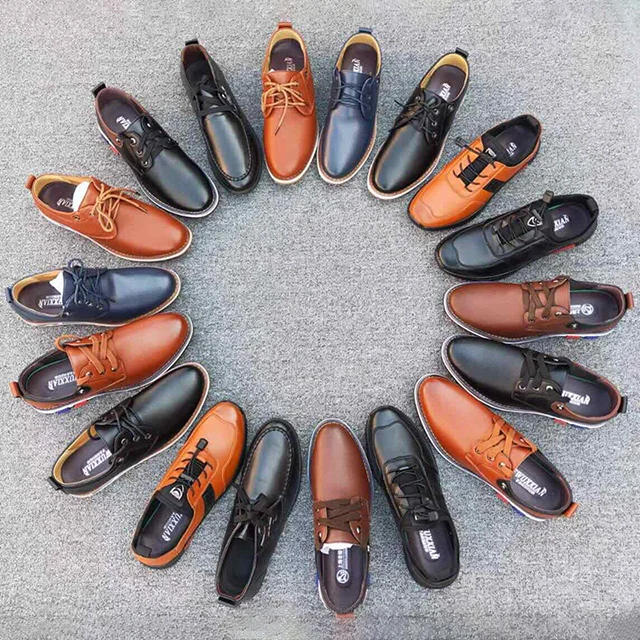 

Cheap Apparel Stock leather shoes Mixed style cheap casual man leather dress clog shoe for Business Casual life