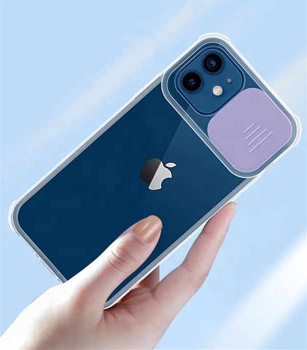 

For Samsung Galaxy A52 5G Cases New Lens Slide Camera Protective Soft TPU PC Mobile Cell Phone Case for Xiaomi for Redmi Note 9