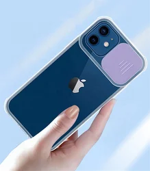 For Samsung Galaxy A52 5G Cases New Lens Slide Camera Protective Soft TPU PC Mobile Cell Phone Case for Xiaomi for Redmi Note 9