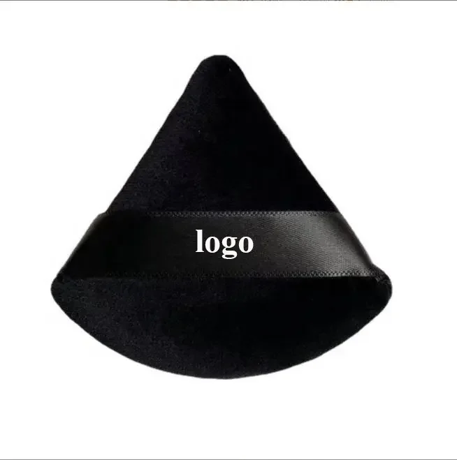 Hot Selling Makeup Sponge Portable Cosmetic Powder Puff Soft Cotton Custom Logo Triangle Powder Puff