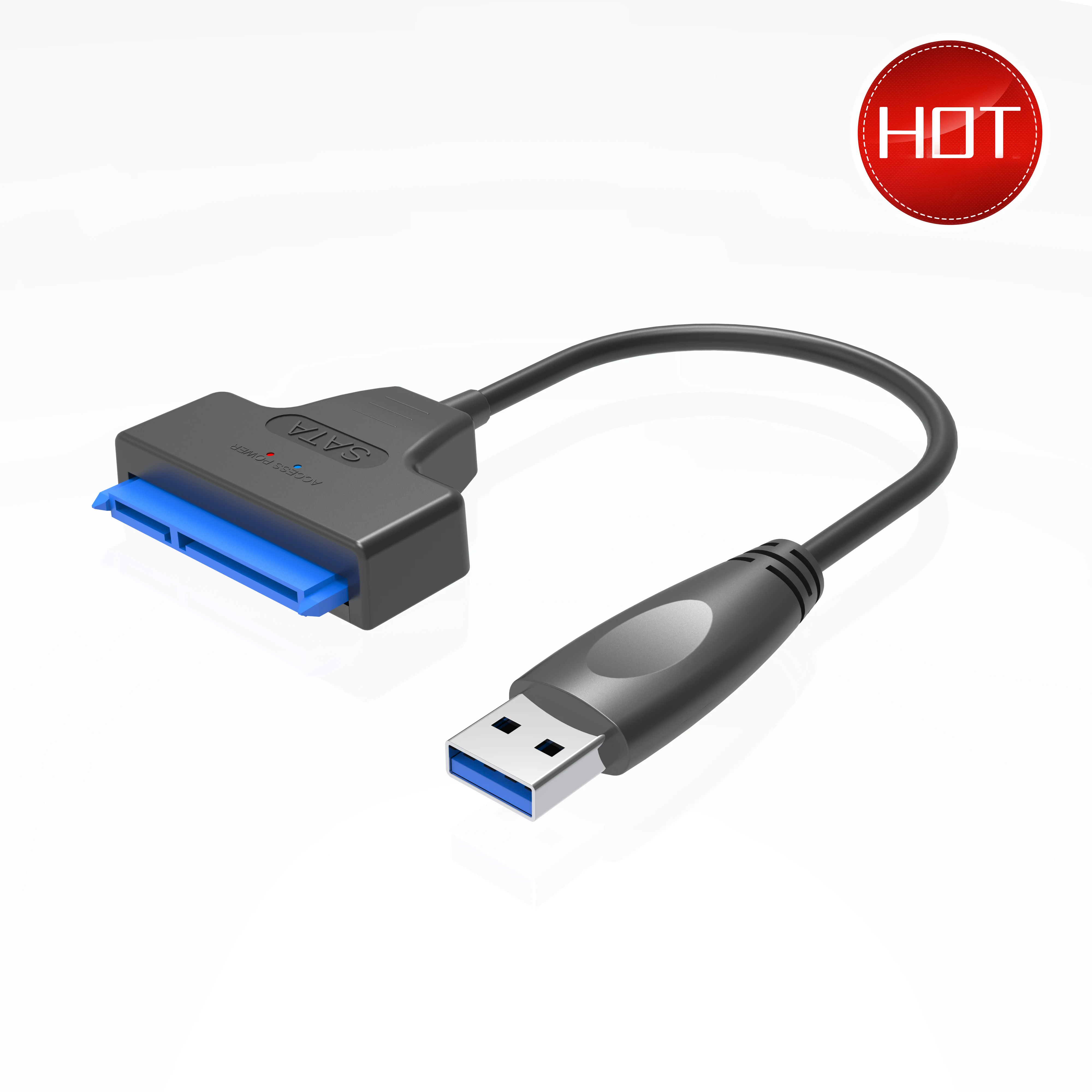 

SA0024 Amazon Hot sell ASM1153e solution 20cm sata to micro usb3.0 converter cable for hard disk, Black