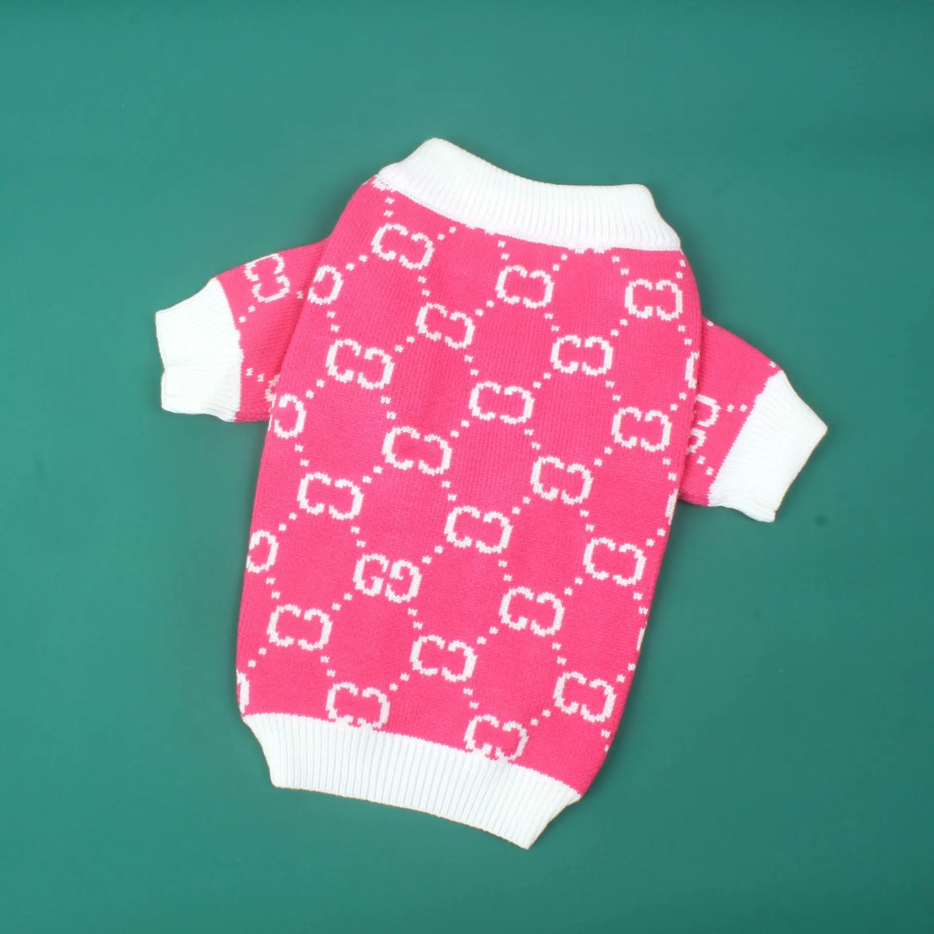 

Popular autumn and winter pink gg dog sweater, Same as pictures