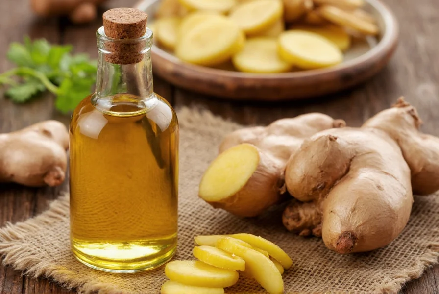 ginger and oil